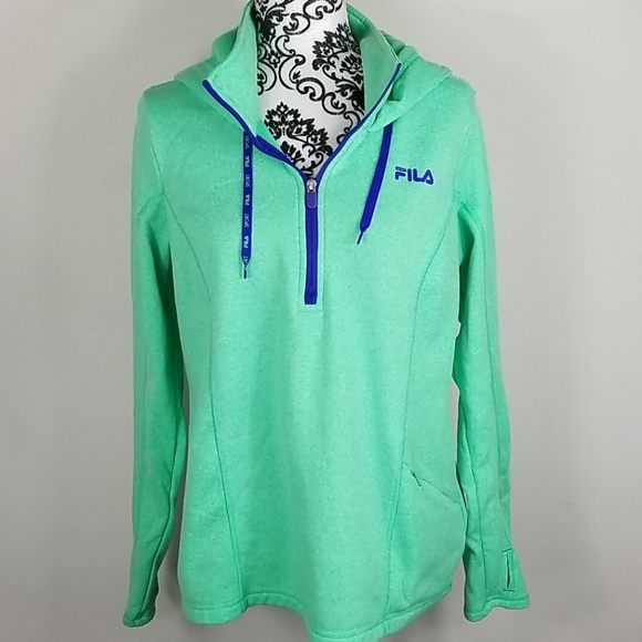 fila hoodie womens green